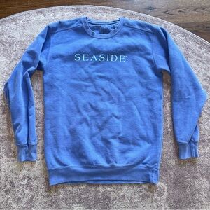 Seaside Florida Comfort Colors Women’s Small Blue Sweatshirt Crewneck